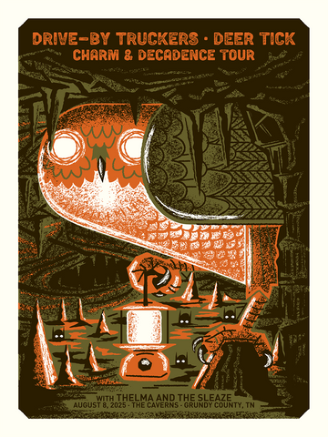 DRIVE-BY TRUCKERS and DEER TICK - The Caverns, TN - 2025 Poster