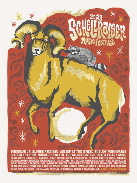 SCHELLRAISER: Dinosaur Jr. | Blonde Redhead | Asleep at the Wheel - 2023 Poster