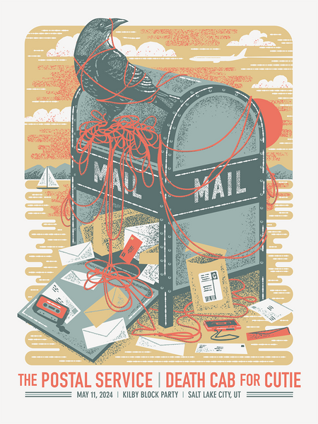 THE POSTAL SERVICE | DEATH CAB FOR CUTIE - Kilby Block Party 2024 Poster