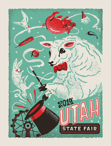 UTAH STATE FAIR 2019 - Ltd. Edition Screen Printed Poster