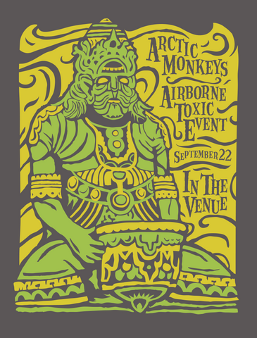ARCTIC MONKEYS with AIRBORNE TOXIC EVENT - 2009 Poster