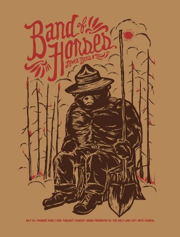 BAND OF HORSES - 2012 Poster