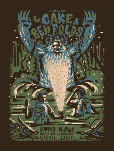 CAKE and BEN FOLDS - 2019 Poster