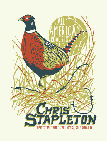 CHRIS STAPLETON - All American Road Show 2017 Poster