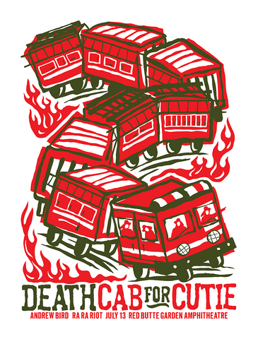 DEATH CAB FOR CUTIE - Salt Lake City 2009 Poster