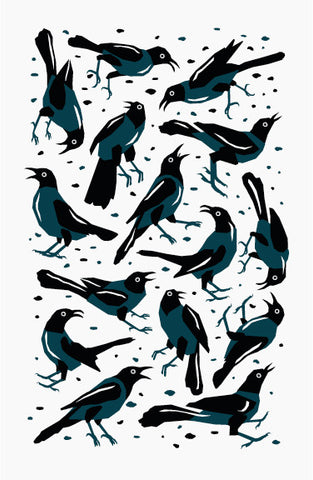 GRACKLES 13x20 - Ltd. Edition Screen Print