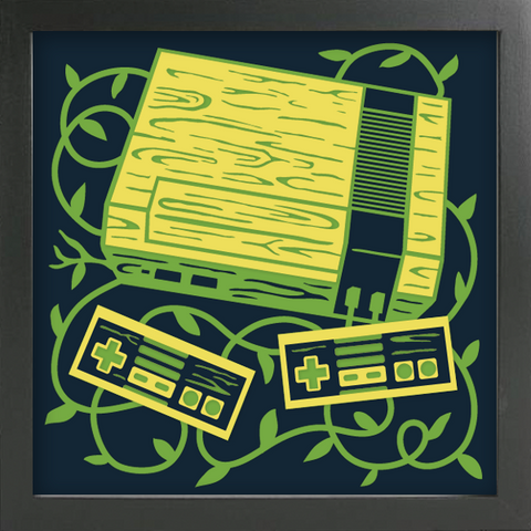 WOODLAND NINTENDO Cut Paper Art - Shadowbox Frame