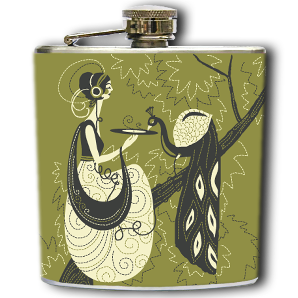 MAIDEN AND THE PEACOCK FLASK