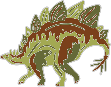 DINOSAURIA PIN SERIES: STEGOSAURUS