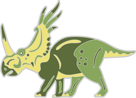 DINOSAURIA PIN SERIES: STYRACOSAURUS