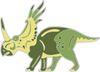 DINOSAURIA PIN SERIES: STYRACOSAURUS