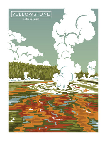 YELLOWSTONE Giclee Art Print