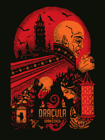 DRACULA - Bram Stoker - Ltd. Edition Screen Print