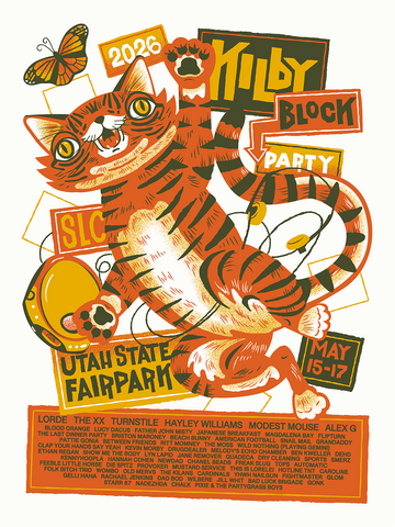 KILBY BLOCK PARTY 7: Lorde | Turnstile | Hayley Williams | The XX - 2026 Poster