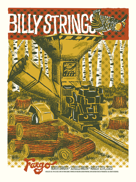 BILLY STRINGS - August 12, 2025 Fargo Poster