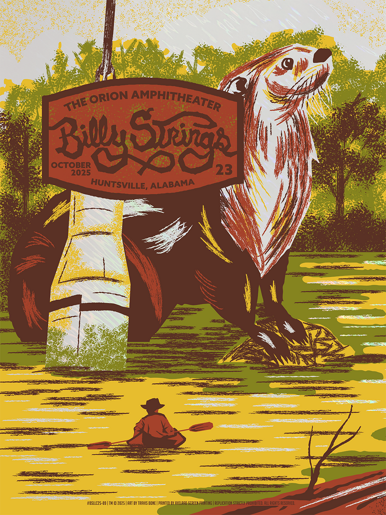 BILLY STRINGS - Huntsville October 23, 2025 Poster | Furturtle