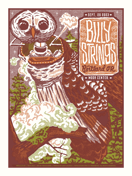 BILLY STRINGS - Portland September 29, 2023 Poster