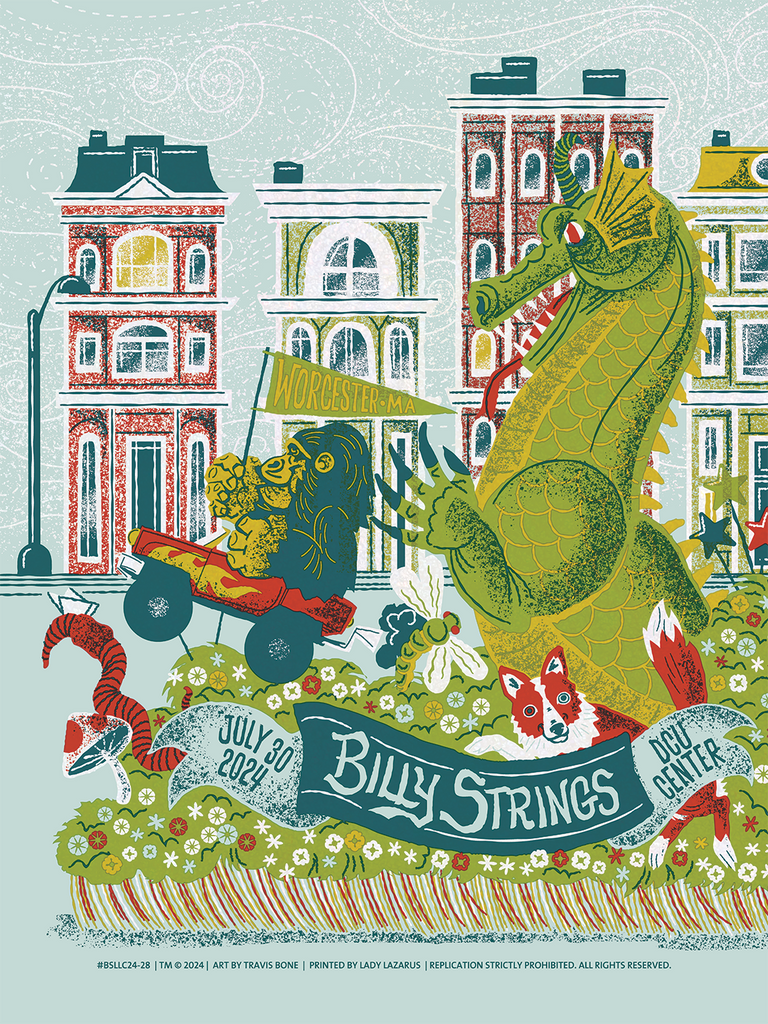 BILLY STRINGS - Worcester July 30, 2024 Poster | Furturtle Show Prints