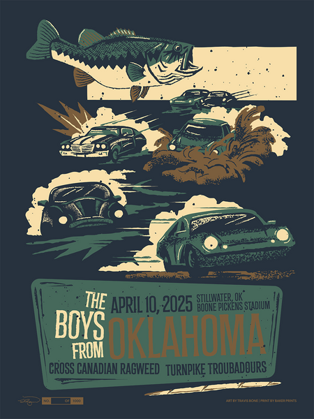 TURNPIKE TROUBADOURS + CROSS CANADIAN RAGWEED - The Boys from Oklahoma - Night 1 Poster