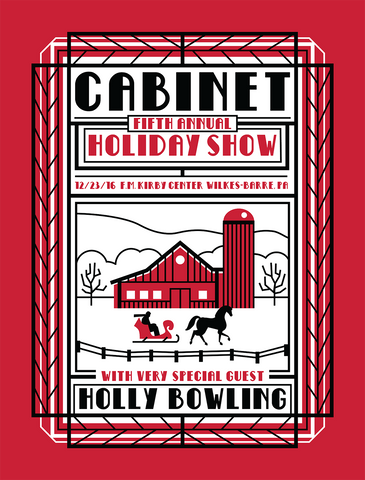 CABINET - Fifth Annual Holiday Show 2016 Poster