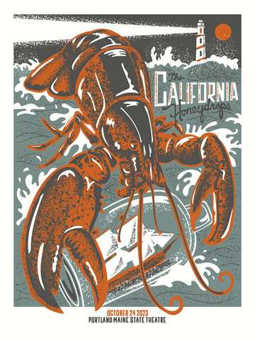 the CALIFORNIA HONEYDROPS - Portland, ME 2023 Poster