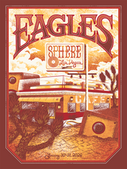 EAGLES - Sphere - Jan. 30-31, 2026 - Poster | Furturtle Show Prints