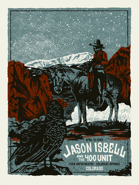 JASON ISBELL and the 400 Unit - Colorado Springs 2025 Poster JASON ISBELL and the 400 Unit - Colorado Springs 2025 Poster