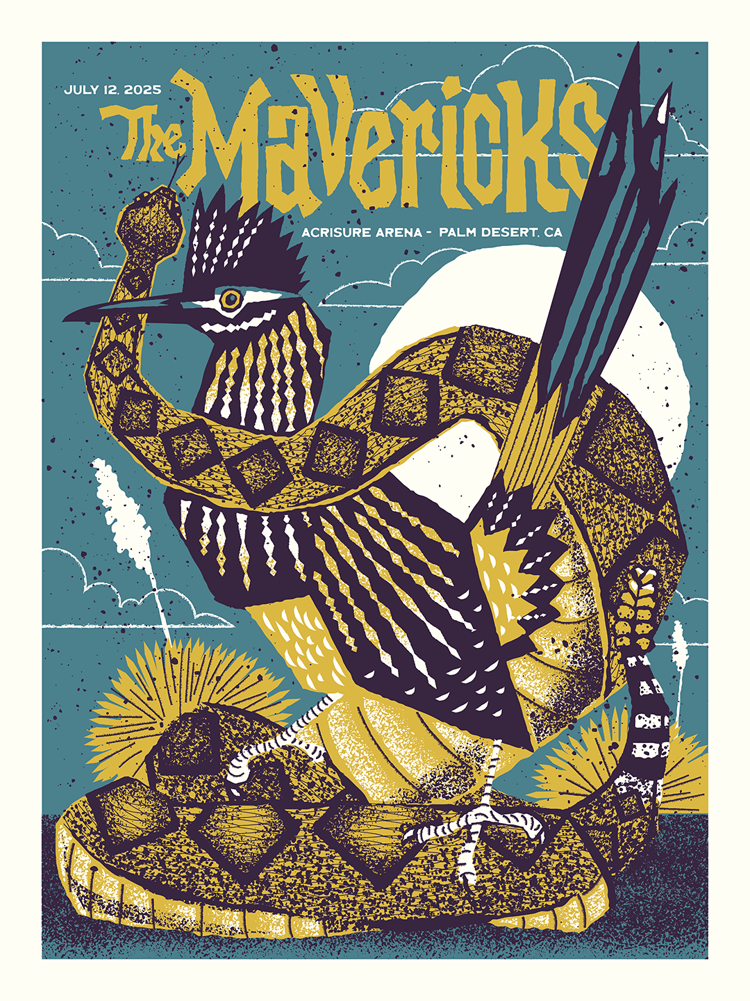 The MAVERICKS - Palm Desert, CA 2025 Poster | Furturtle Show Prints The MAVERICKS - Palm Desert, CA 2025 Poster | Furturtle Show Prints