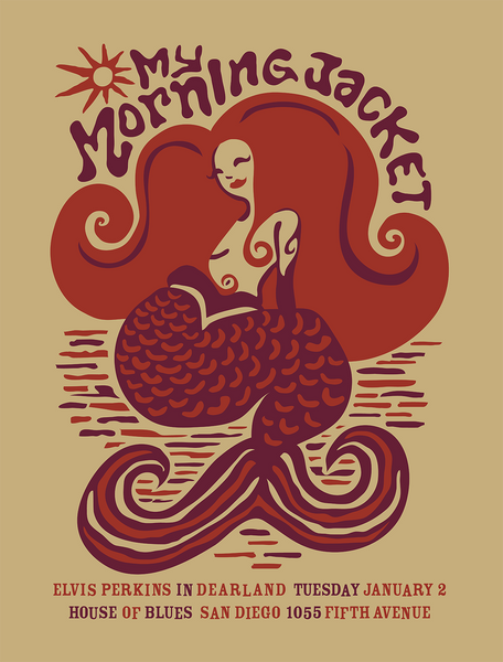 MY MORNING JACKET - San Diego 2007 Poster