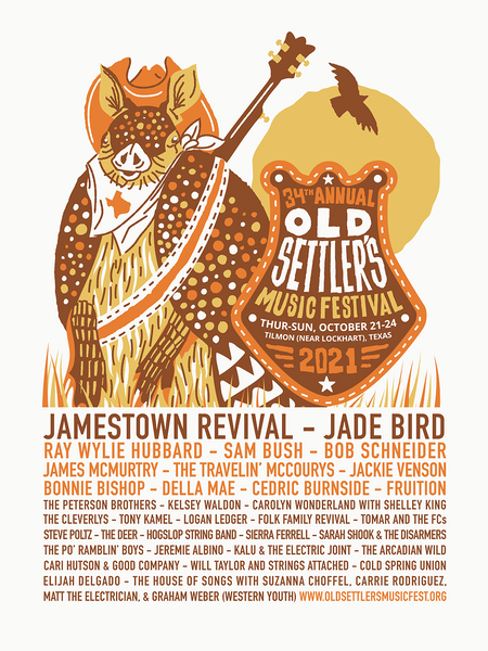 OLD SETTLER'S MUSIC FESTIVAL 2021 Poster