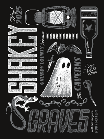 SHAKEY GRAVES - The Caverns - 2025 Poster