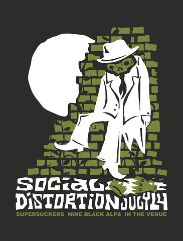 SOCIAL DISTORTION - Salt Lake City 2006 Poster