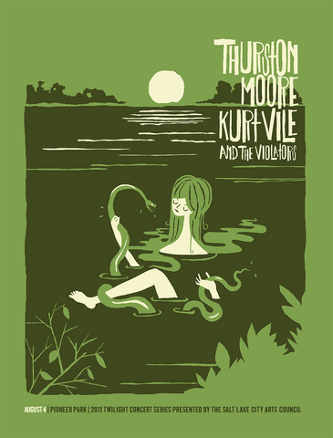 THURSTON MOORE and KURT VILE - Twilight 2011 Poster