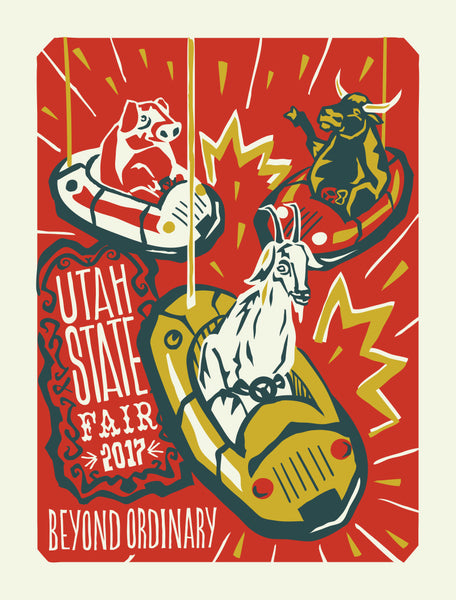 UTAH STATE FAIR 2017 - Ltd. Edition Screen Printed Poster