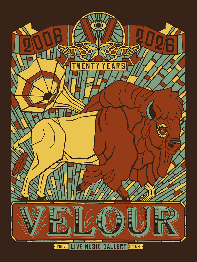 VELOUR - 20th Anniversary Poster | Furturtle Show Prints