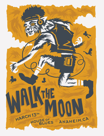 WALK THE MOON - Anaheim 2015 Poster