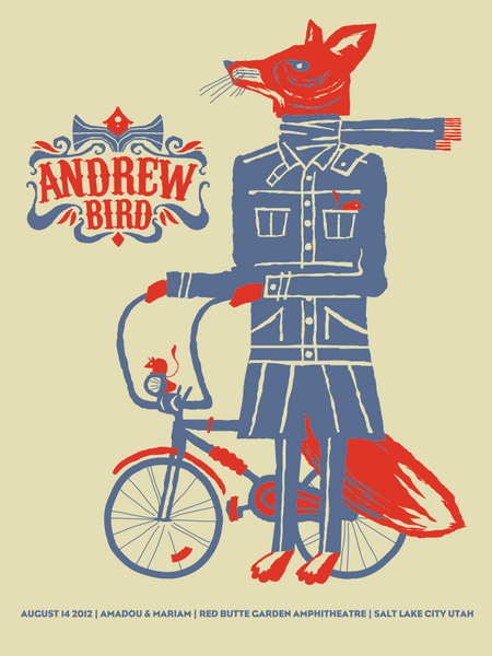 ANDREW BIRD - Salt Lake City 2012 Poster