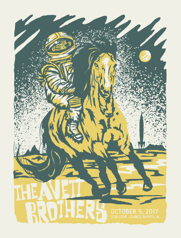 the AVETT BROTHERS - Council Bluffs 2017 Poster