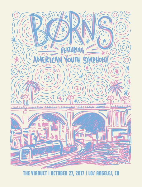 B0RNS - Live at the Viaduct Poster