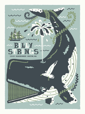 BILLY STRINGS - Boston 2022 Poster