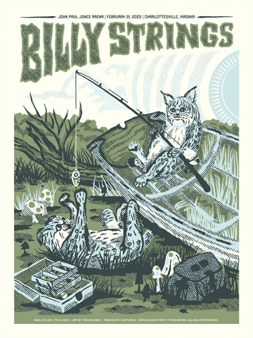 BILLY STRINGS - Charlottesville Feb. 21, 2023 Poster