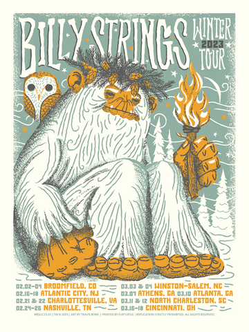 BILLY STRINGS - 2023 Winter Tour Poster