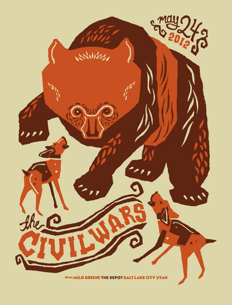 CIVIL WARS - Salt Lake City 2012 Poster