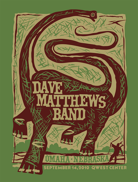 DAVE MATTHEWS BAND - Omaha 2010 Poster