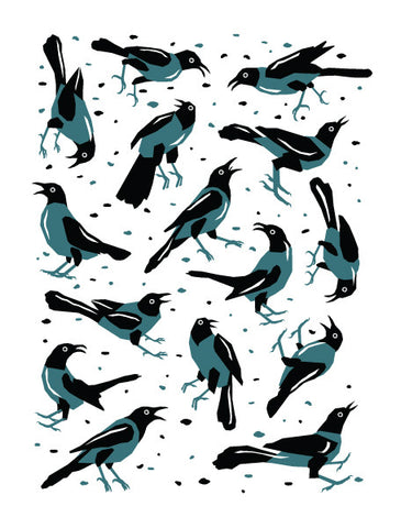 GRACKLES Giclee Art Print