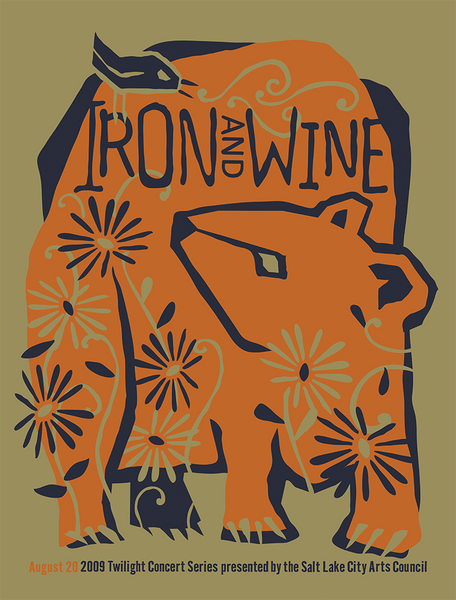 IRON AND WINE - 2009 Poster