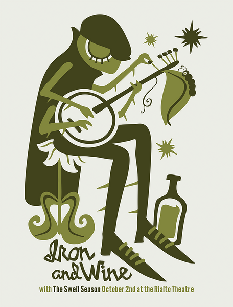 IRON AND WINE - 2008 Poster