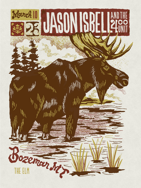 JASON ISBELL and the 400 Unit - Bozeman 2023 Poster