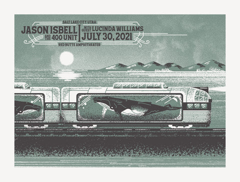 JASON ISBELL and the 400 Unit - Lucinda Williams - Red Butte Poster