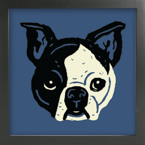 PET PORTRAITS French Bulldog Cut Paper Art - Shadowbox Frame